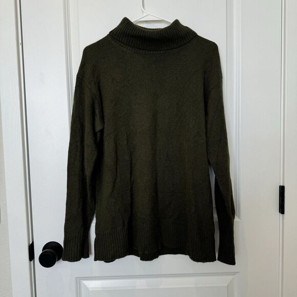 Peruvian Connection Green Wool Turtleneck Sweater Women’s Size XS - Picture 1 of 6